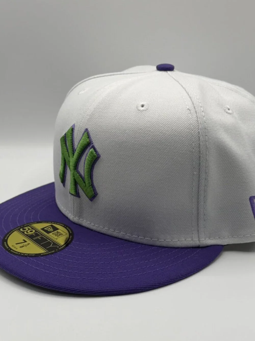 New York Yankees New Era 59FIFTY 2009 World Series Patch Size 7 5/8 White Purple - Picture 2 of 6